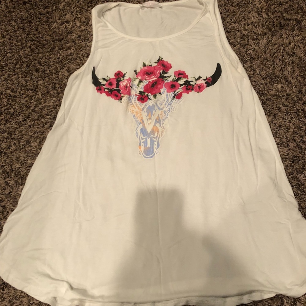Floral bull head tank